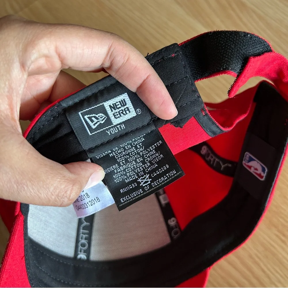 NEW New Era Houston Rockets Red Glitter Hat Youth